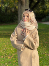 Load image into Gallery viewer, Beanie and Scarf Combo- Cream