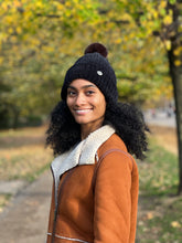 Load image into Gallery viewer, Beanie and Scarf Combo- Black