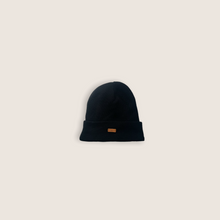 Load image into Gallery viewer, Black Satin Lined Beanie
