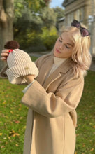 Load image into Gallery viewer, Beanie and Scarf Combo- Cream
